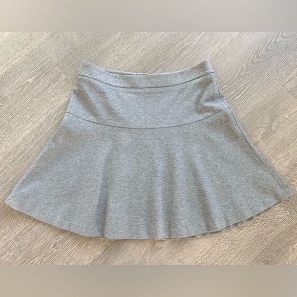 Banana Republic Gray Fit & Flare Ponte Skirt - Picture 3 of 11